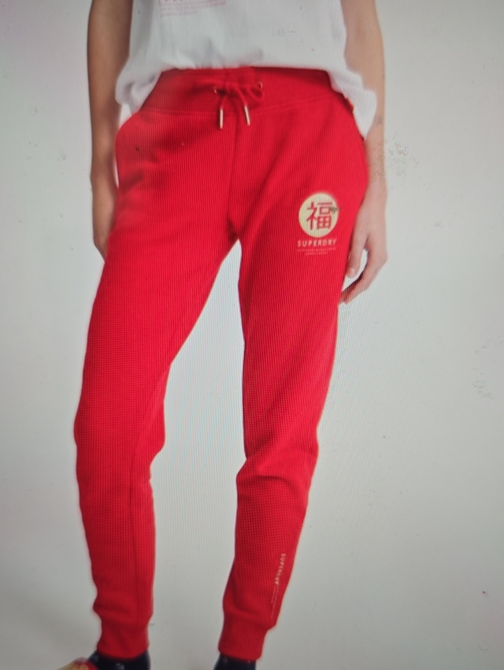 Superdry Red Logo Track Joggers 4
